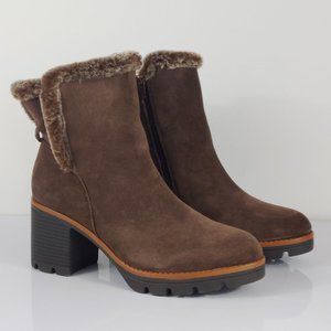 Naturalizer Women's Valene Waterproof Suede Bootie